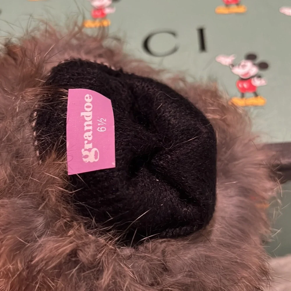 Leather gloves with genuine fur NORDSTROM